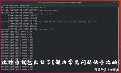 比特币钱包出错了？解决常见问题的全攻略！